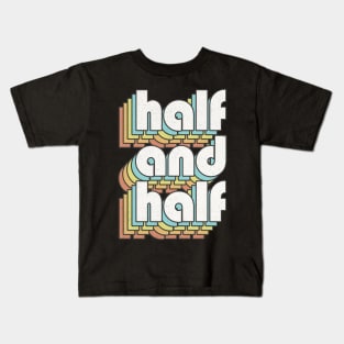 Retro Half And Half Kids T-Shirt